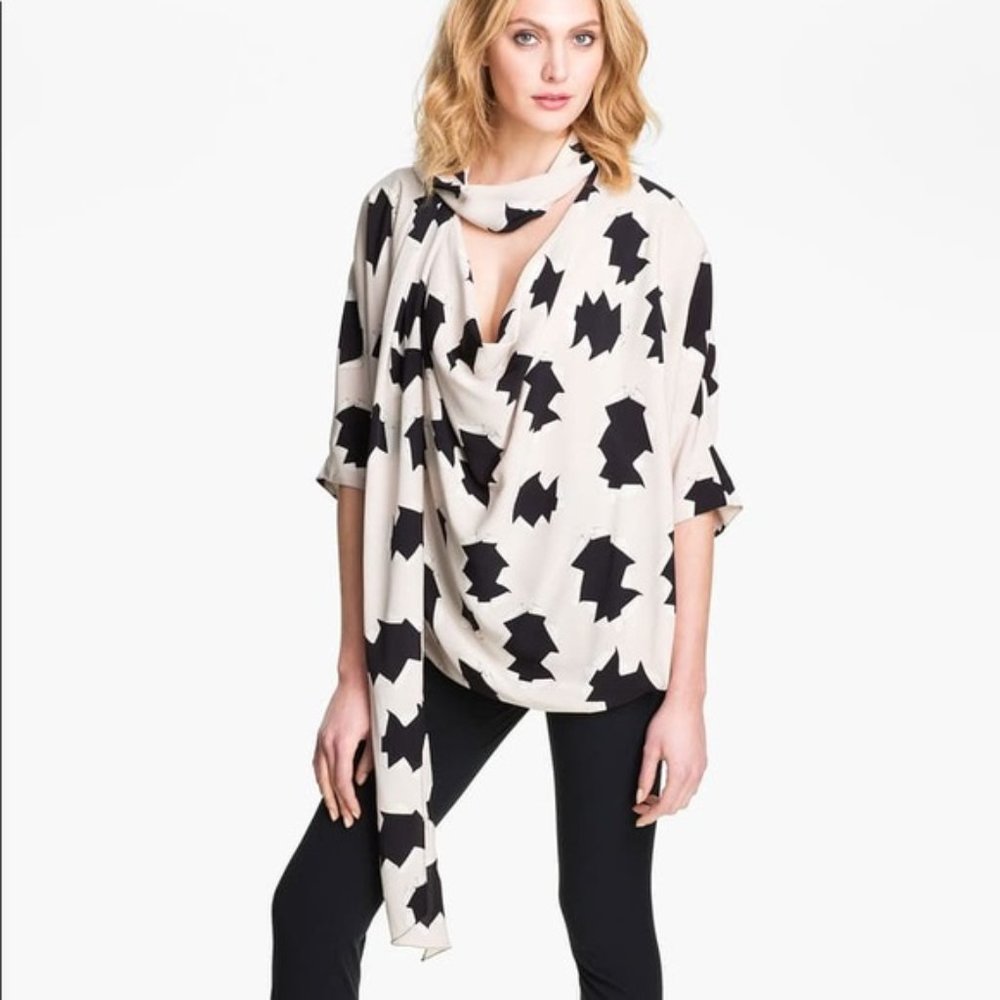 DIANE VON FURSTENBERG THERESA BLOUSE SIZE 2